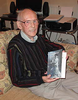 Robin Hutton with his first book