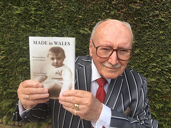 Geoff Williams with book