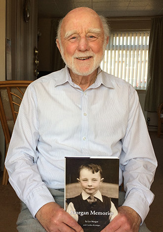 Les Morgan with book